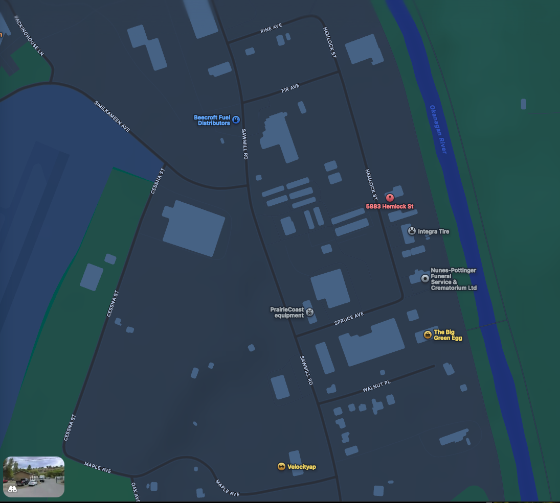 Map — Hair by Cari, Oliver